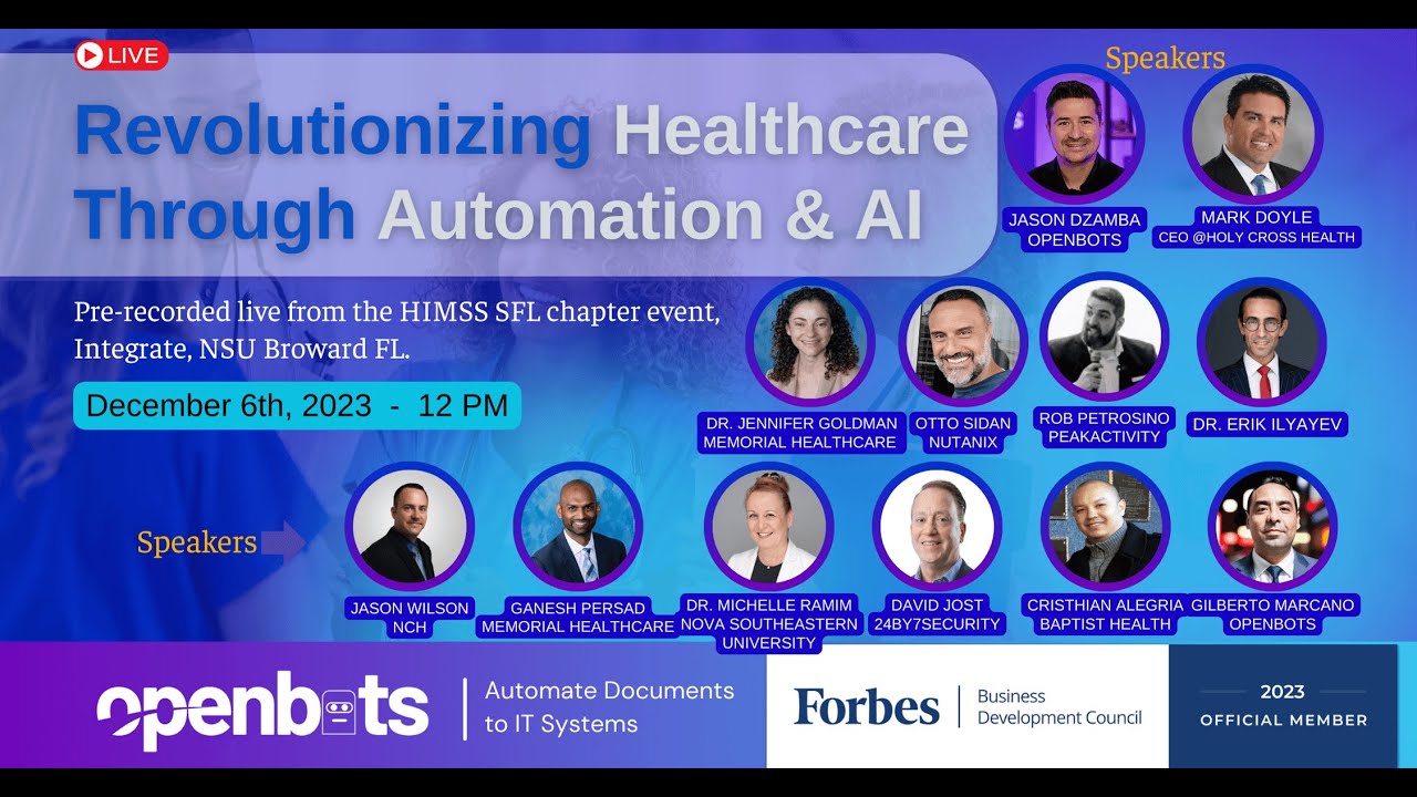 Revolutionizing Healthcare Through Automation & AI